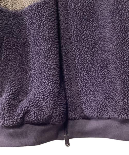 NIKE（ナイキ）NIKE (ナイキ) ボアジャケット パープル×ベージュ サイズ:Sの古着・服飾アイテム