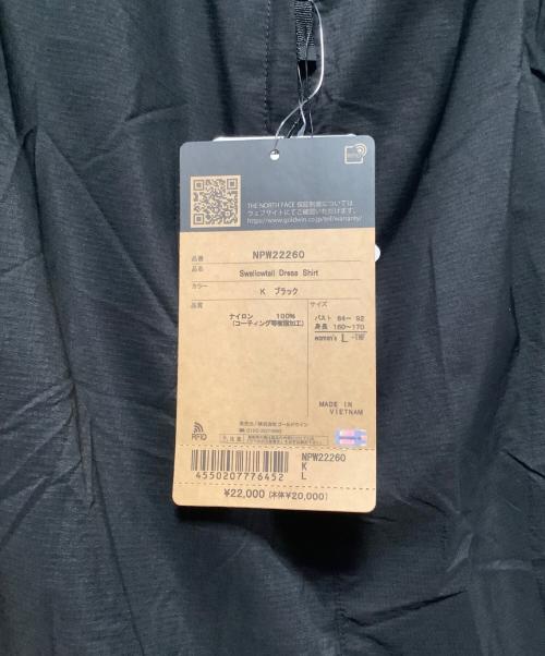 THE NORTH FACE（ザ ノース フェイス）THE NORTH FACE (ザ ノース フェイス) スワローテイルドレスシャツ ブラック サイズ:SIZE Lの古着・服飾アイテム