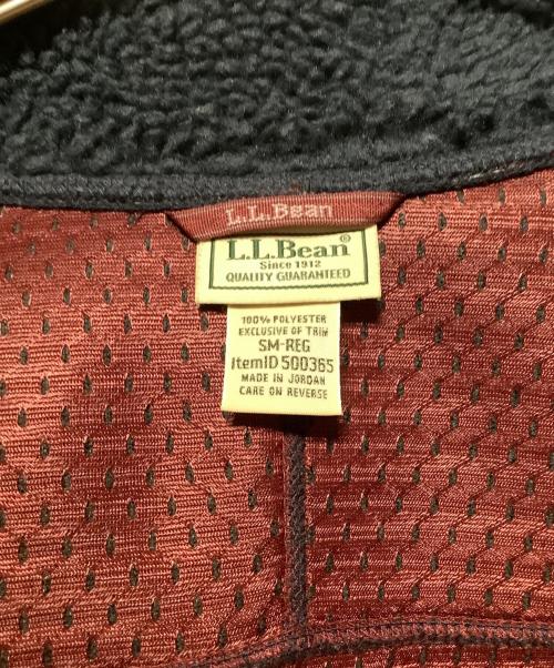 L.L.Bean（エルエルビーン）L.L.Bean (エルエルビーン) フリースジャケット ネイビー×レッド サイズ:サイズSMの古着・服飾アイテム