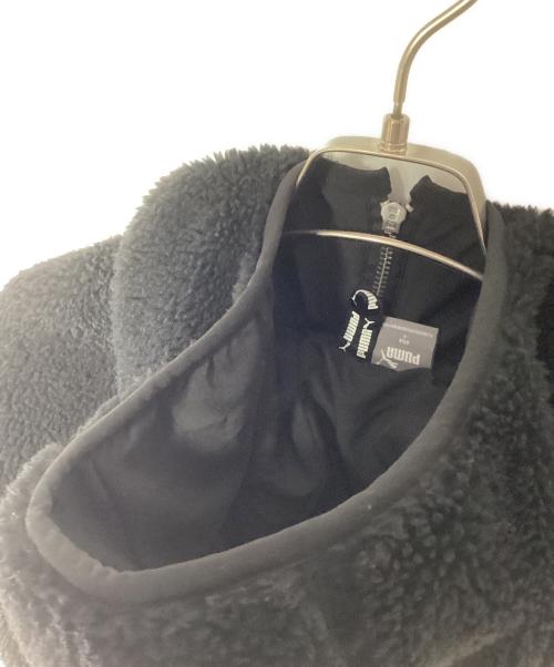 PUMA（プーマ）PUMA (プーマ) ボアジャケット ブラック×ホワイト サイズ:Sの古着・服飾アイテム