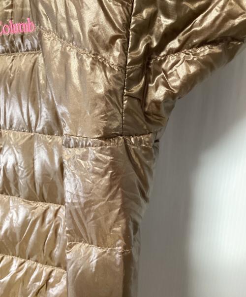 Columbia（コロンビア）Columbia (コロンビア) ダウンジャケット ブラウン×ピンク サイズ:Lの古着・服飾アイテム