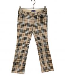 BURBERRY BLUE LABEL（バーバリー ブルー レーベル）の古着「ノヴァチェックパンツ」｜ベージュ