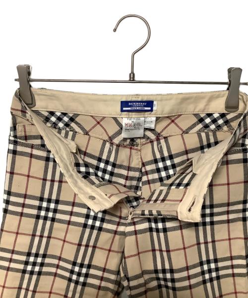 BURBERRY BLUE LABEL（バーバリー ブルー レーベル）BURBERRY BLUE LABEL (バーバリー ブルー レーベル) ノヴァチェックパンツ ベージュ サイズ:サイズ38の古着・服飾アイテム
