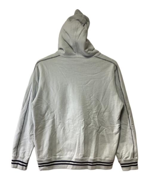 SUPREME（シュプリーム）SUPREME (シュプリーム) 19SS Contrast Embroidered Hooded Sweatshirt ブルー サイズ:Lの古着・服飾アイテム