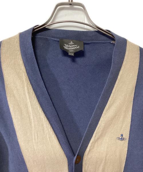 Vivienne Westwood（ヴィヴィアンウエストウッド）Vivienne Westwood (ヴィヴィアンウエストウッド) 薄手カーディガン ブルー サイズ:44の古着・服飾アイテム