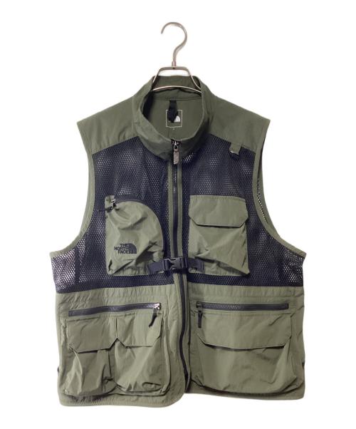 THE NORTH FACE（ザ ノース フェイス）THE NORTH FACE (ザ ノース フェイス) ユーティリティメッシュベスト オリーブ サイズ:Lの古着・服飾アイテム