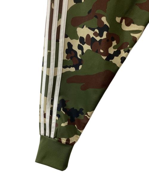 adidas（アディダス）adidas (アディダス) カモ フットボール トラックトップ グリーン×ブラウン×ベージュ サイズ:Lの古着・服飾アイテム