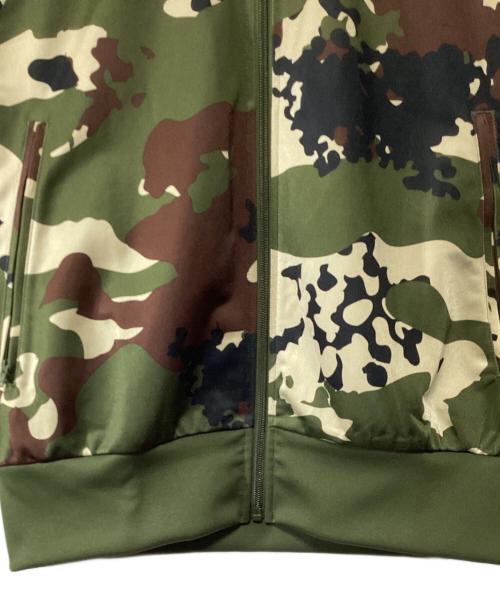 adidas（アディダス）adidas (アディダス) カモ フットボール トラックトップ グリーン×ブラウン×ベージュ サイズ:Lの古着・服飾アイテム