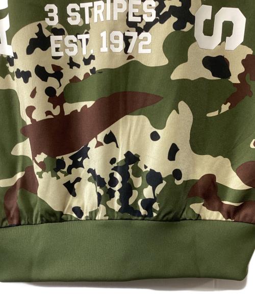 adidas（アディダス）adidas (アディダス) カモ フットボール トラックトップ グリーン×ブラウン×ベージュ サイズ:Lの古着・服飾アイテム
