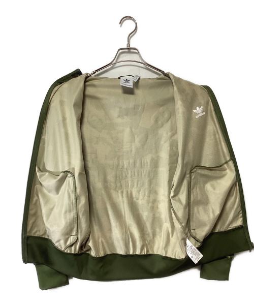 adidas（アディダス）adidas (アディダス) カモ フットボール トラックトップ グリーン×ブラウン×ベージュ サイズ:Lの古着・服飾アイテム