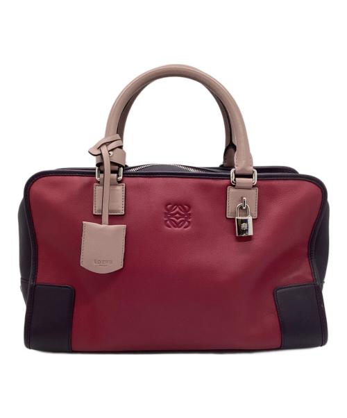 LOEWE（ロエベ）LOEWE (ロエベ) ハンドバッグ ピンク×パープルの古着・服飾アイテム