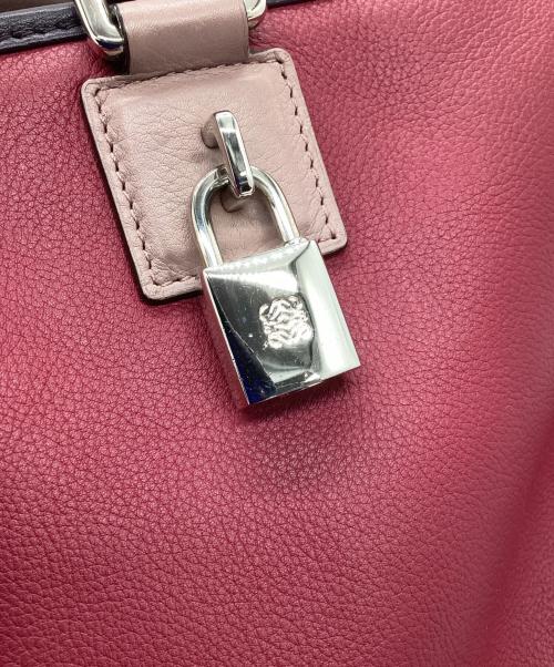 LOEWE（ロエベ）LOEWE (ロエベ) ハンドバッグ ピンク×パープルの古着・服飾アイテム
