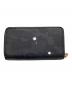 Gentil Bandit (ジャンティバンティ) ラウンドジップウォレット ブラック：8000円