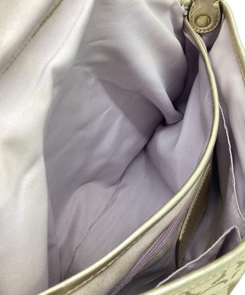 COACH（コーチ）COACH (コーチ) ショルダーバッグ ベージュ×ゴールドの古着・服飾アイテム