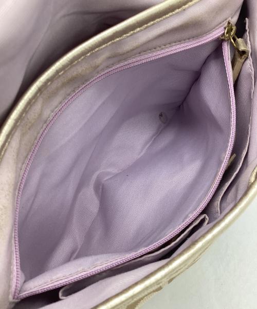 COACH（コーチ）COACH (コーチ) ショルダーバッグ ベージュ×ゴールドの古着・服飾アイテム