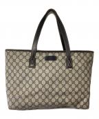 GUCCIグッチ）の古着「トートバッグ」｜グレー×ブラウン
