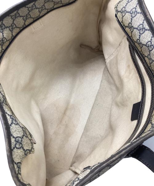 GUCCI（グッチ）GUCCI (グッチ) トートバッグ グレー×ブラウンの古着・服飾アイテム