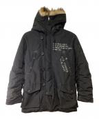 AVIREXアヴィレックス）の古着「中綿ジャケット」｜ブラック
