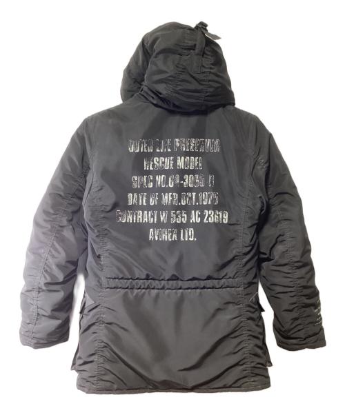AVIREX（アヴィレックス）AVIREX (アヴィレックス) 中綿ジャケット ブラック サイズ:Mの古着・服飾アイテム
