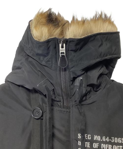 AVIREX（アヴィレックス）AVIREX (アヴィレックス) 中綿ジャケット ブラック サイズ:Mの古着・服飾アイテム
