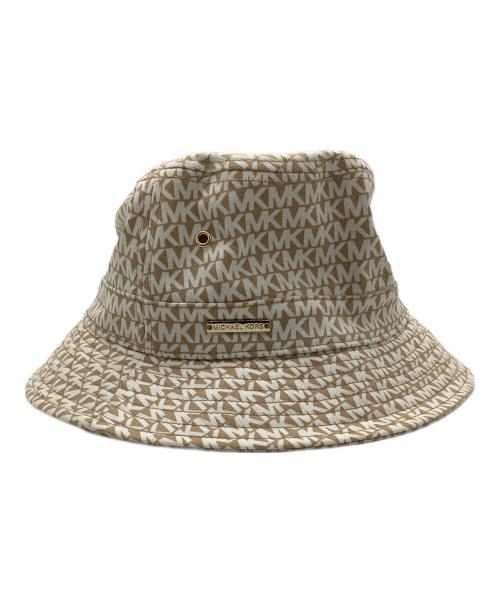MICHAEL MICHAEL KORS（マイケル マイケルコース）MICHAEL MICHAEL KORS (マイケル マイケルコース) バケットハット ベージュ×ホワイトの古着・服飾アイテム