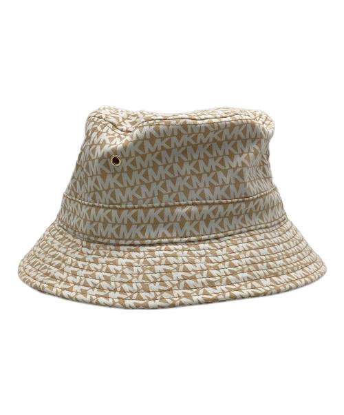 MICHAEL MICHAEL KORS（マイケル マイケルコース）MICHAEL MICHAEL KORS (マイケル マイケルコース) バケットハット ベージュ×ホワイトの古着・服飾アイテム