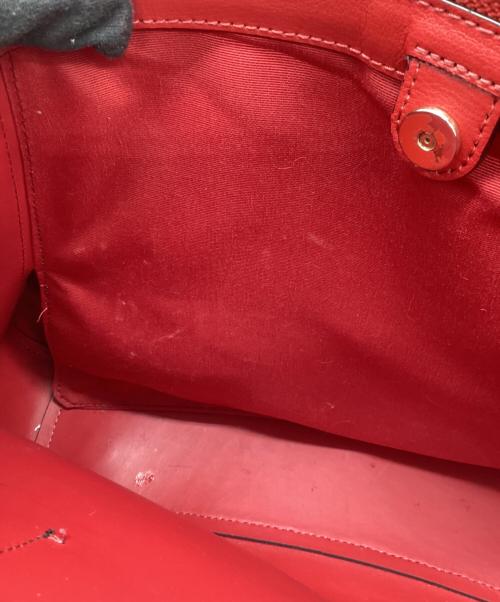 COACH（コーチ）COACH (コーチ) ハンドバッグ ブラック×レッドの古着・服飾アイテム