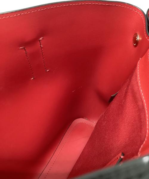 COACH（コーチ）COACH (コーチ) ハンドバッグ ブラック×レッドの古着・服飾アイテム
