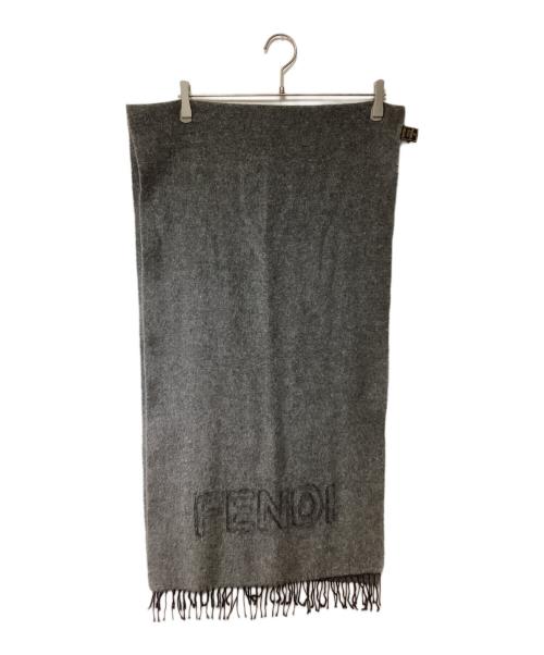 FENDI（フェンディ）FENDI (フェンディ) マフラー グレーの古着・服飾アイテム