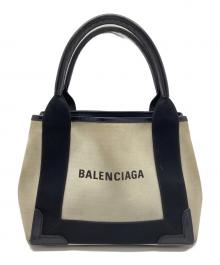 BALENCIAGA（バレンシアガ）の古着「ハンドバッグ」｜ベージュ×ブラック
