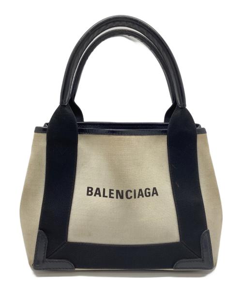 BALENCIAGA（バレンシアガ）BALENCIAGA (バレンシアガ) ハンドバッグ ベージュ×ブラックの古着・服飾アイテム