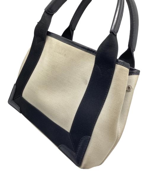 BALENCIAGA（バレンシアガ）BALENCIAGA (バレンシアガ) ハンドバッグ ベージュ×ブラックの古着・服飾アイテム