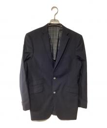 BURBERRY BLACK LABEL（バーバリーブラックレーベル）の古着「銀釦テーラードジャケット」｜ブラック