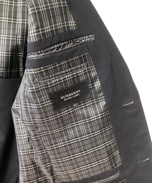 BURBERRY BLACK LABEL（バーバリーブラックレーベル）BURBERRY BLACK LABEL (バーバリーブラックレーベル) 銀釦テーラードジャケット ブラック サイズ:Lの古着・服飾アイテム