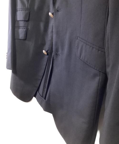 BURBERRY BLACK LABEL（バーバリーブラックレーベル）BURBERRY BLACK LABEL (バーバリーブラックレーベル) 銀釦テーラードジャケット ブラック サイズ:Lの古着・服飾アイテム