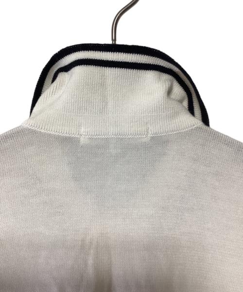 BALENCIAGA SPORTS（バレンシアガ）BALENCIAGA SPORTS (バレンシアガ) ニットポロシャツ ホワイト×ブラック サイズ:Lの古着・服飾アイテム