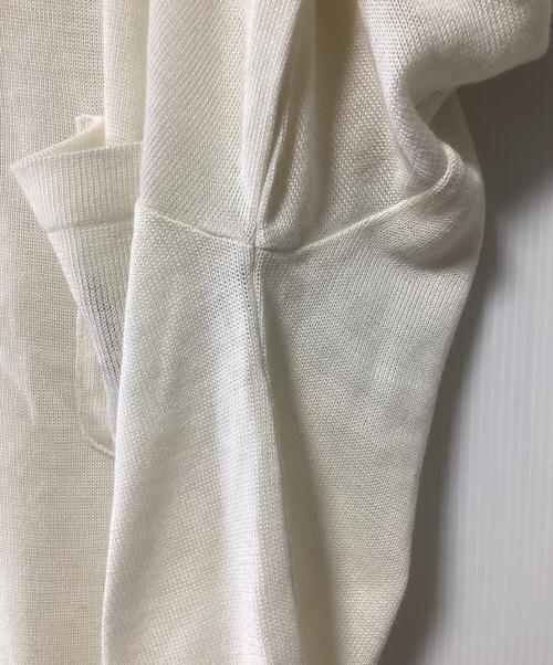 BALENCIAGA SPORTS（バレンシアガ）BALENCIAGA SPORTS (バレンシアガ) ニットポロシャツ ホワイト×ブラック サイズ:Lの古着・服飾アイテム