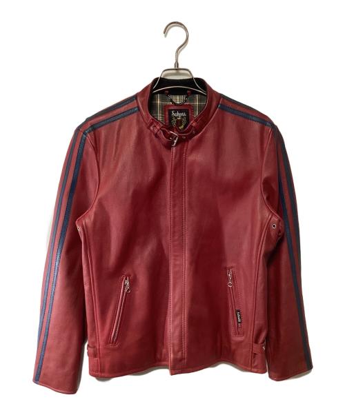 Schott（ショット）Schott (ショット) CLASSIC RACER JACKET レッド サイズ:Lの古着・服飾アイテム