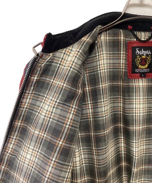 Schott（ショット）Schott (ショット) CLASSIC RACER JACKET レッド サイズ:Lの古着・服飾アイテム