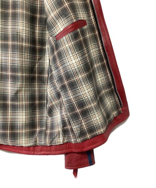 Schott（ショット）Schott (ショット) CLASSIC RACER JACKET レッド サイズ:Lの古着・服飾アイテム