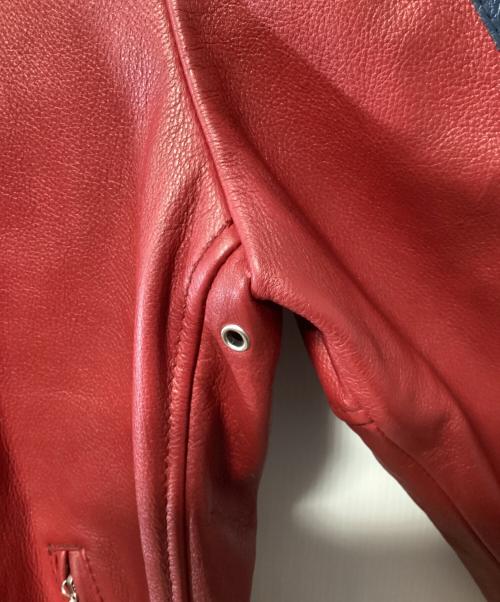 Schott（ショット）Schott (ショット) CLASSIC RACER JACKET レッド サイズ:Lの古着・服飾アイテム