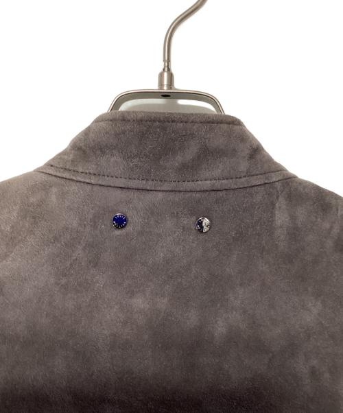 LOUIS VUITTON（ルイ ヴィトン）LOUIS VUITTON (ルイ ヴィトン) スエードシングルライダースジャケット チャコールグレー サイズ:48の古着・服飾アイテム