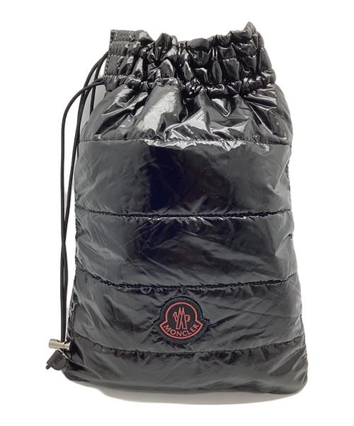 MONCLER（モンクレール）MONCLER (モンクレール) Palm Angels (パーム エンジェルス) 巾着ポーチ ブラックの古着・服飾アイテム