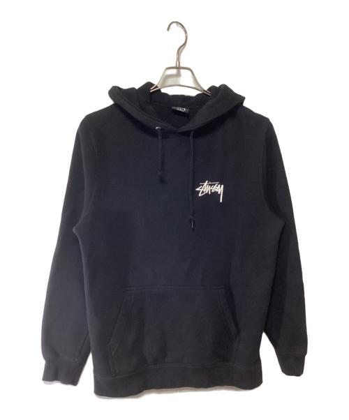 stussy（ステューシー）stussy (ステューシー) プルオーバーパーカー ブラック サイズ:Sの古着・服飾アイテム