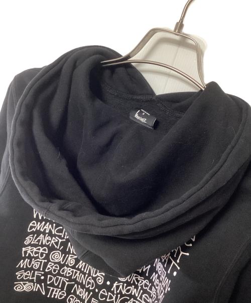 stussy（ステューシー）stussy (ステューシー) プルオーバーパーカー ブラック サイズ:Sの古着・服飾アイテム