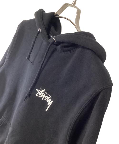 stussy（ステューシー）stussy (ステューシー) プルオーバーパーカー ブラック サイズ:Sの古着・服飾アイテム