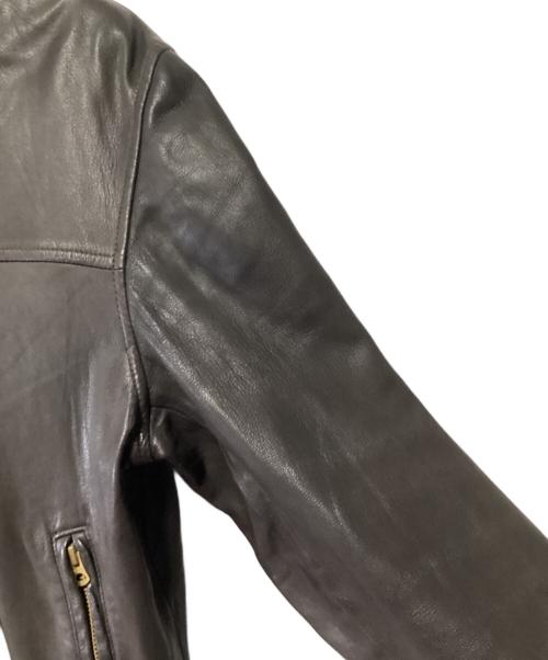 R.NEWBOLD（アールニューボールド）R.NEWBOLD (アールニューボールド) レザージャケット ダークブラウン サイズ:Mの古着・服飾アイテム