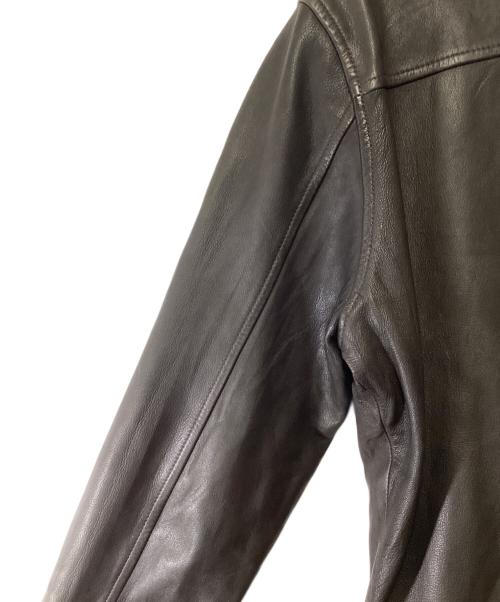 R.NEWBOLD（アールニューボールド）R.NEWBOLD (アールニューボールド) レザージャケット ダークブラウン サイズ:Mの古着・服飾アイテム