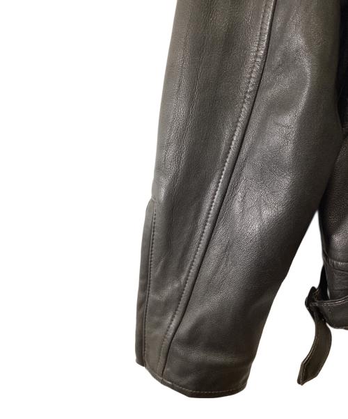 R.NEWBOLD（アールニューボールド）R.NEWBOLD (アールニューボールド) レザージャケット ダークブラウン サイズ:Mの古着・服飾アイテム