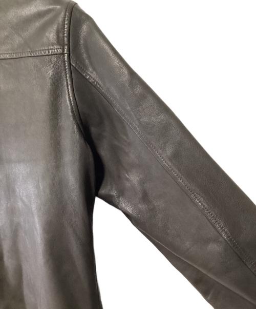 R.NEWBOLD（アールニューボールド）R.NEWBOLD (アールニューボールド) レザージャケット ダークブラウン サイズ:Mの古着・服飾アイテム